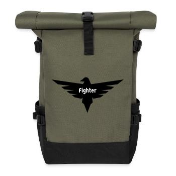 Adler Fighter - Rolltop Rucksack - Olive/Schwarz - Vorne