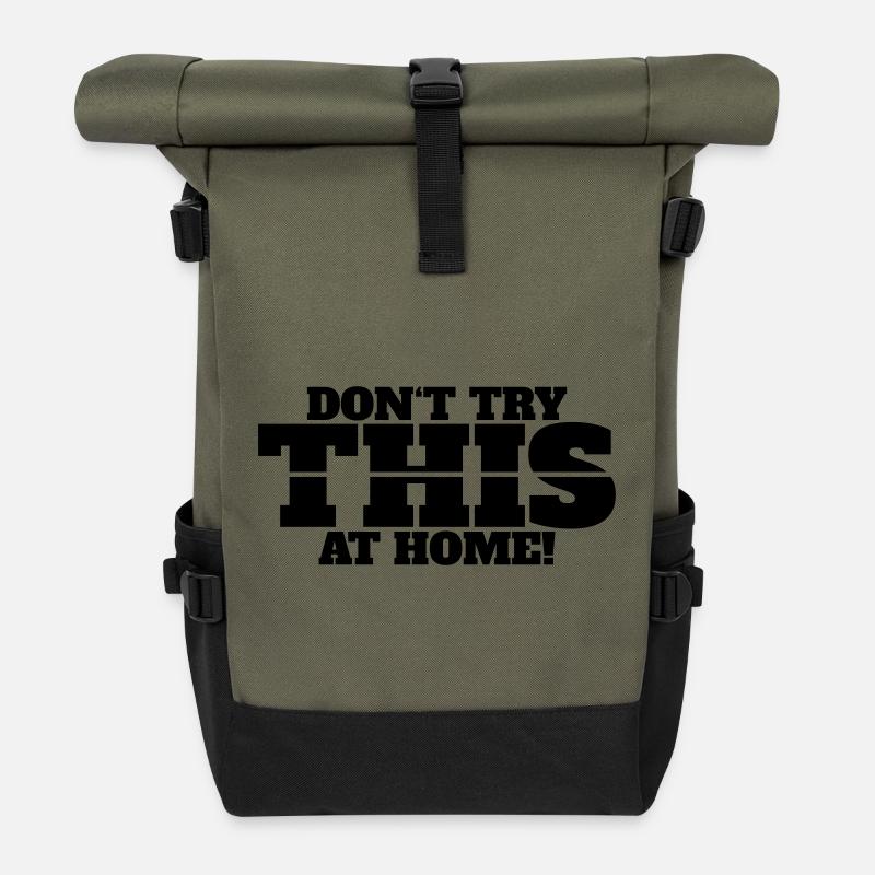 Don’t Try This at Home - Rolltop Rucksack - Olive/Schwarz