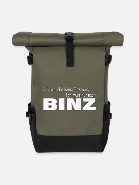 Therapie BINZ - Rolltop Rucksack - Olive/Schwarz