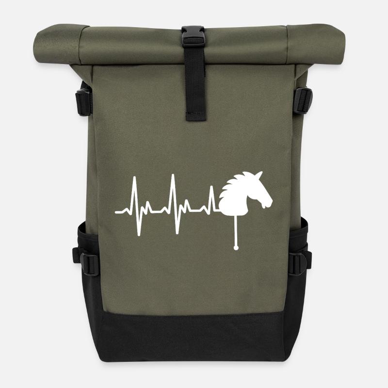 Hobby Horsing - Rolltop Rucksack - Olive/Schwarz