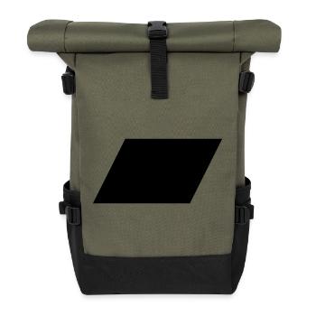 Parallélogramme - Sac à dos roll top - olive/noir - Devant