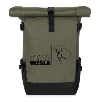 TEAM Vizsla Wirehaired Dog Dog Vischel Wilsigns - Roll Top Backpack - olive/black - Front