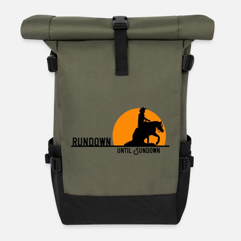 rundown until sundown - Rolltop Rucksack - Olive/Schwarz