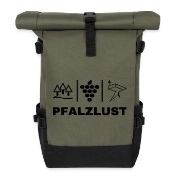 Pfälzer Life Style - Rolltop Rucksack - Olive/Schwarz - Vorne