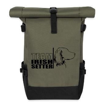 TEAM Chien Setter Irlandais Chien Wilsigns - Sac à dos roll top - olive/noir - Devant