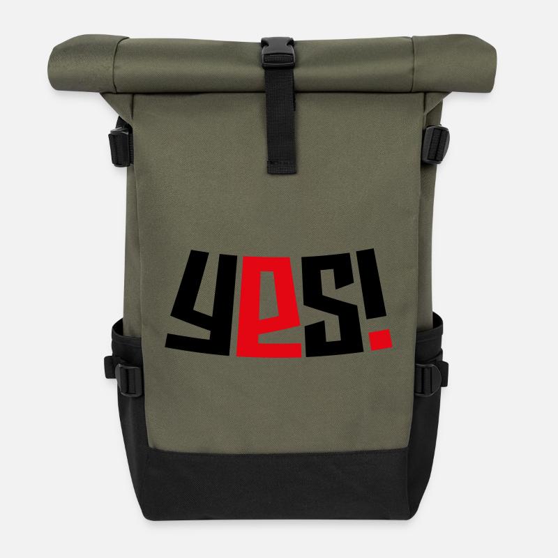Ja! - Rolltop Rucksack - Olive/Schwarz