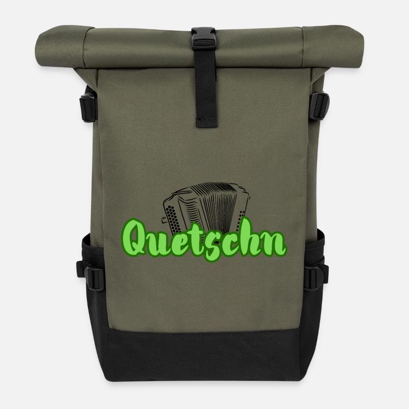 Quetschn - Rolltop Rucksack - Olive/Schwarz