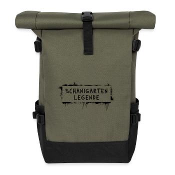 Schanigarten legend – Viennese dialect cult - Roll Top Backpack - olive/black - Front