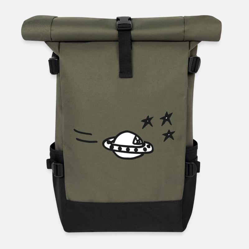 Alles außer-gewöhnlich - das UFO - Rolltop Rucksack - Olive/Schwarz