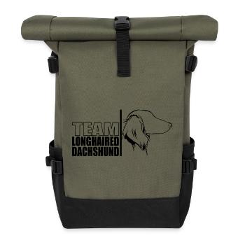 TEAM Teckel à poil long Chiens Teckel Wilsigns - Sac à dos roll top - olive/noir - Devant