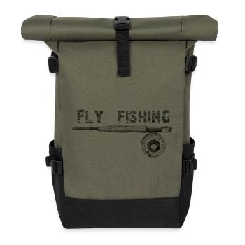 Fly fishing - Rolltop Rucksack - Olive/Schwarz - Vorne