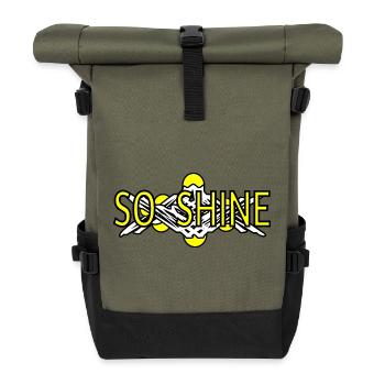 So_Shine - Rolltop Rucksack - Olive/Schwarz - Vorne