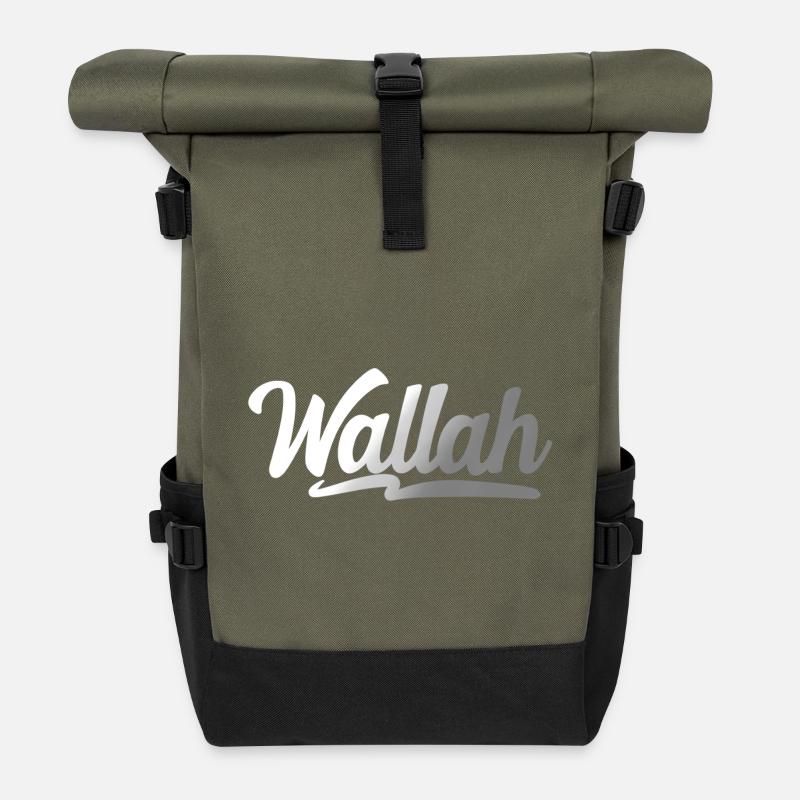 Wallah - Rolltop Rucksack - Olive/Schwarz