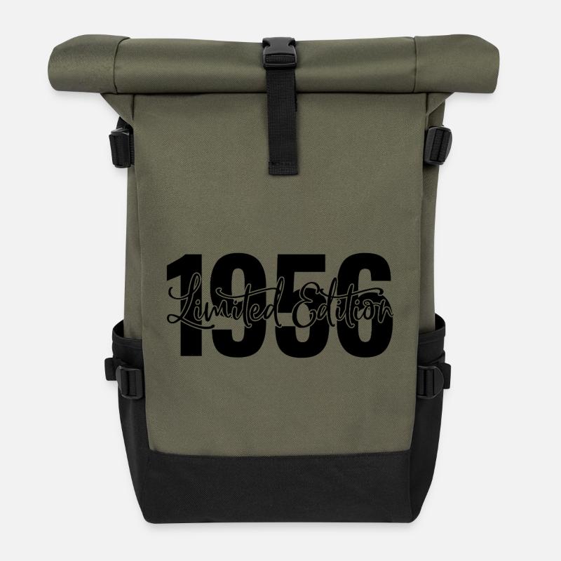 Limited edition 1956 - Rolltop Rucksack - Olive/Schwarz