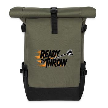 Ready to throw Darts Professional Outfit - Roll Top Backpack - olive/black - Front