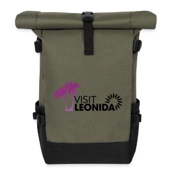 Visit Leonida VI - Sac à dos roll top - olive/noir - Devant