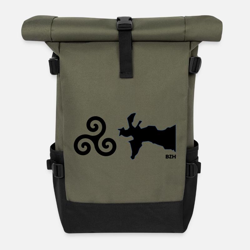Tri-Crozon - Roll Top Backpack - olive/black