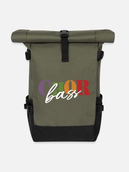 Chor Bass - Rolltop Rucksack - Olive/Schwarz