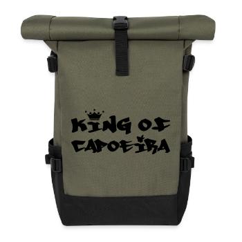 The King of Capoeira - Roll Top Backpack - olive/black - Front