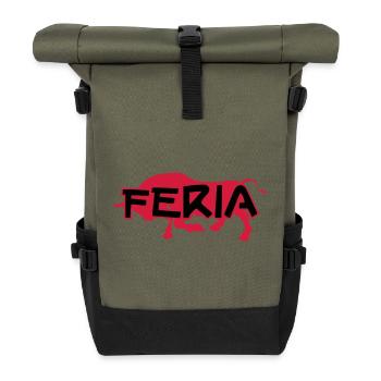 Feria - Sac à dos roll top - olive/noir - Devant