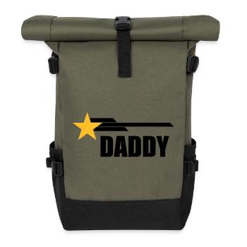 Daddy - Roll Top Backpack - olive/black - Front
