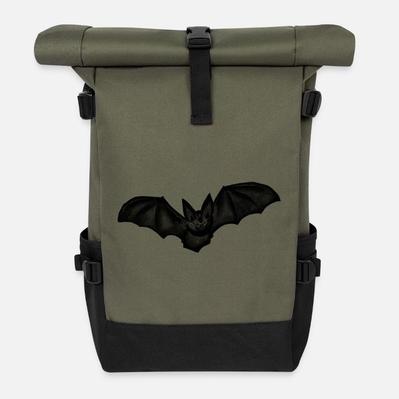 Fledermaus - Rolltop Rucksack - Olive/Schwarz