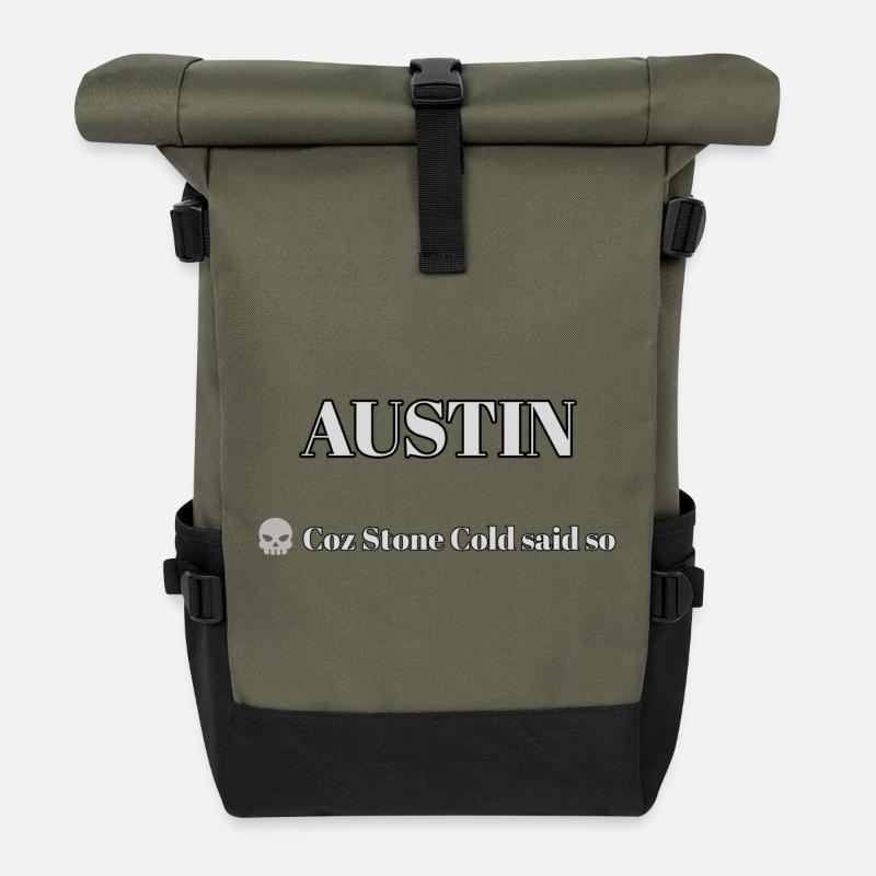 Austin - Rolltop Rucksack - Olive/Schwarz