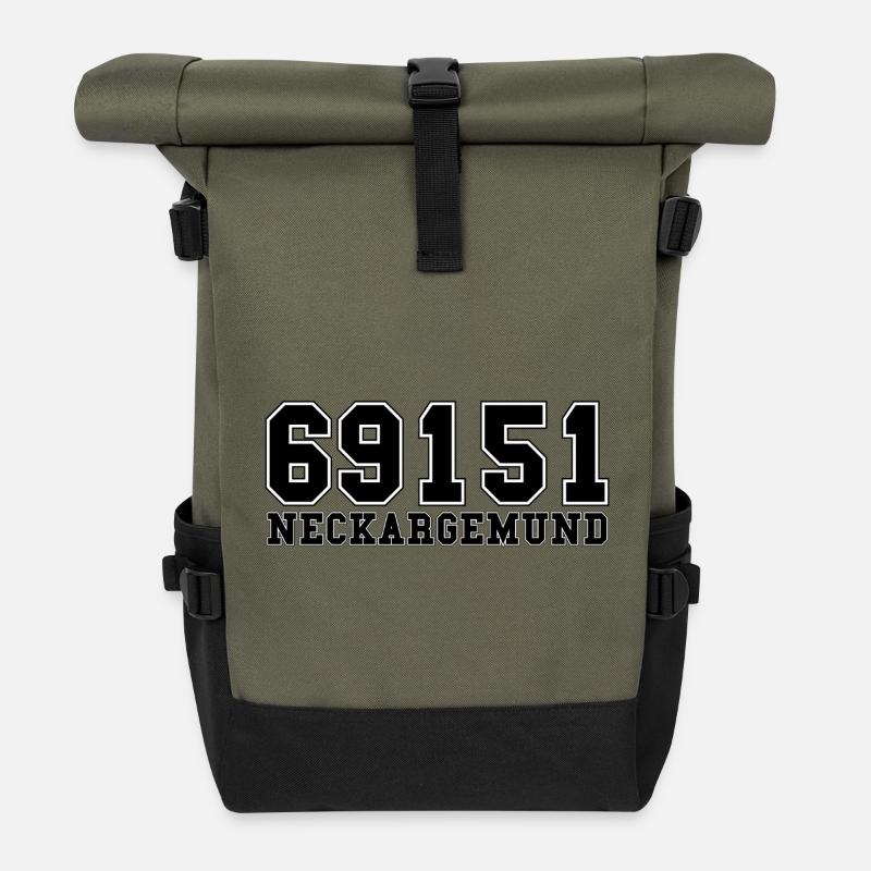 69151 Neckargemünd - Rolltop Rucksack - Olive/Schwarz