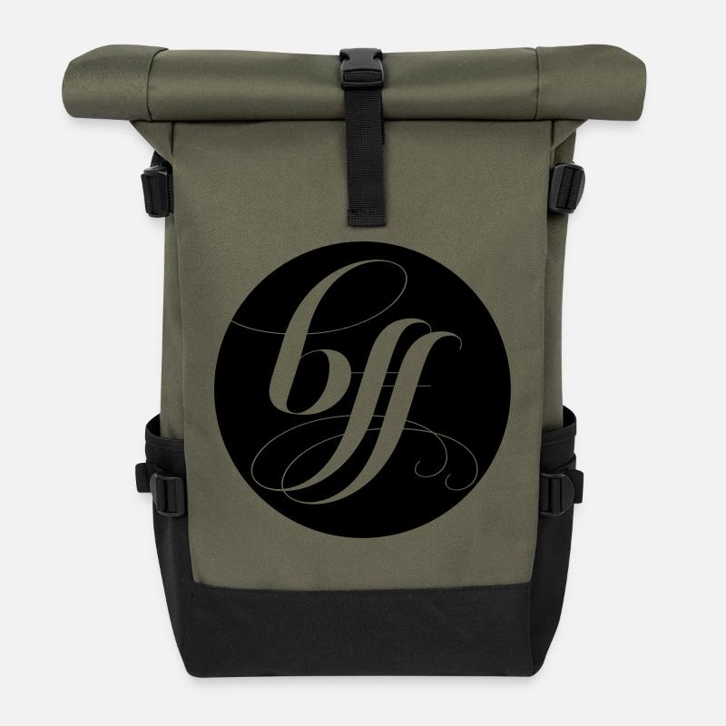 BFF Design - Rolltop Rucksack - Olive/Schwarz