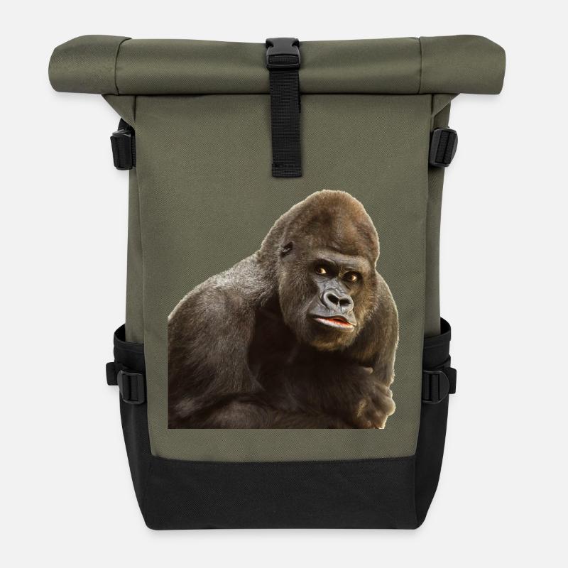 Gorilla - Sac à dos roll top - olive/noir