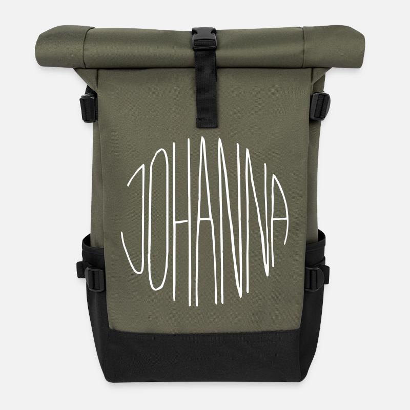 Johanna Geschenk - Rolltop Rucksack - Olive/Schwarz