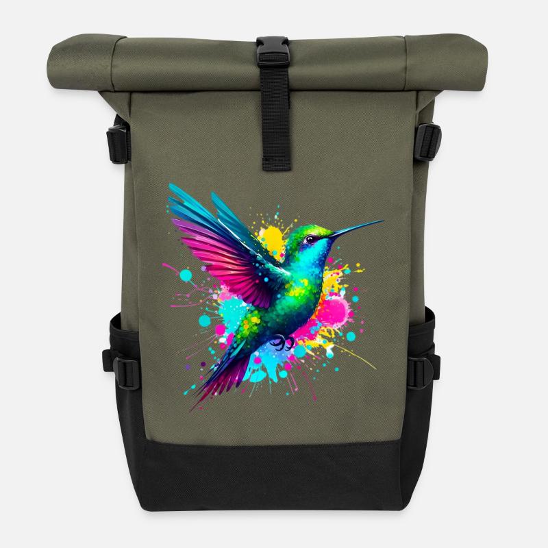 Kolibri - Rolltop Rucksack - Olive/Schwarz
