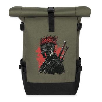 Fantasy ninja Punk - Sac à dos roll top - olive/noir - Devant