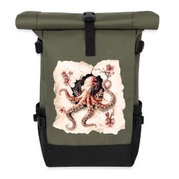 Pieuvre - Sac à dos roll top - olive/noir - Devant