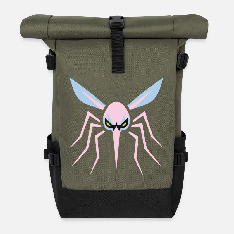 Mosquito, Mosquito, Insect, Evil - Roll Top Backpack - olive/black