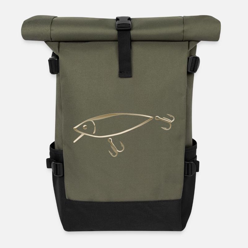 MeyDes Wobbler - Roll Top Backpack - olive/black