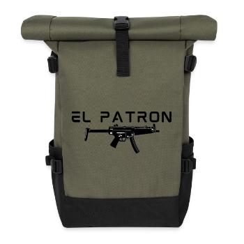 El Patron – Der Leader Look - Rolltop Rucksack - Olive/Schwarz - Vorne
