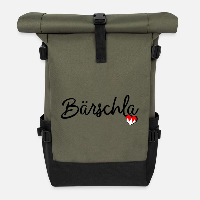 Bärschla - Rolltop Rucksack - Olive/Schwarz