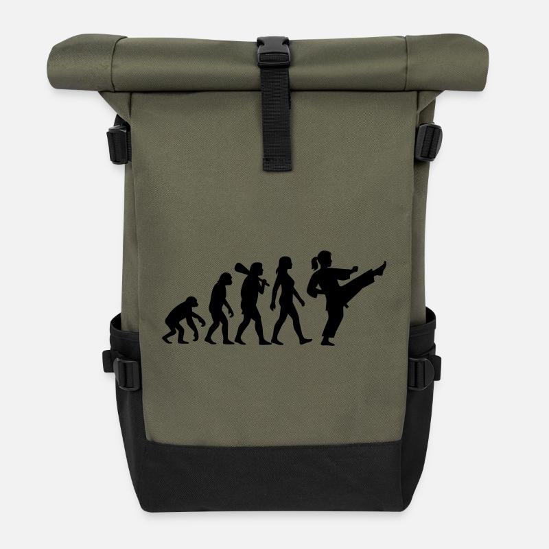 Karate Evolution - Rolltop Rucksack - Olive/Schwarz