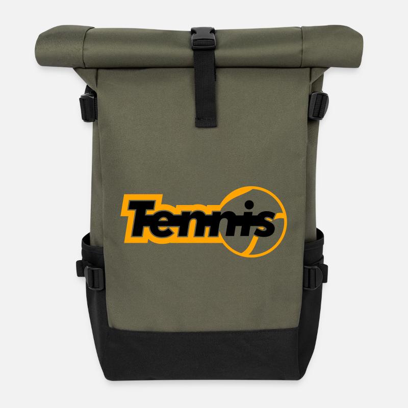 Tennis - Sac à dos roll top - olive/noir