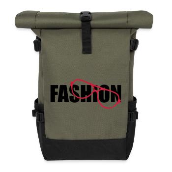 Fashion - Roll Top Backpack - olive/black - Front