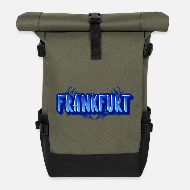 Frankfurt - Rolltop Rucksack - Olive/Schwarz