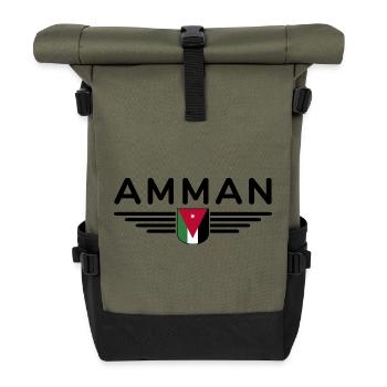 Jordan Amman Fan Outfit T-Shirt Design Gift - Sac à dos roll top - olive/noir - Devant