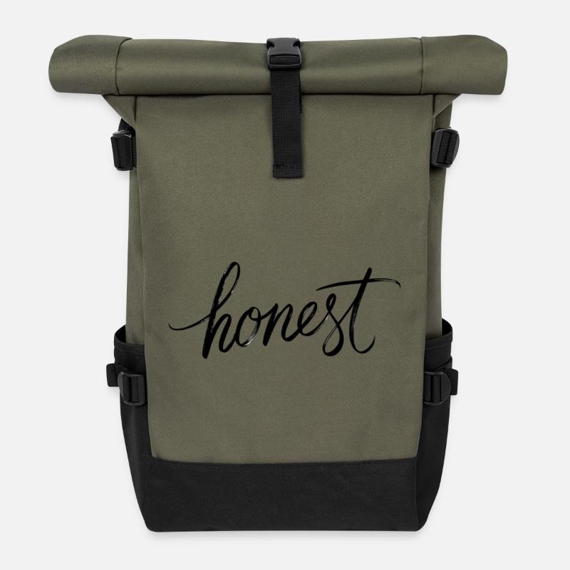 honest - Rolltop Rucksack - Olive/Schwarz