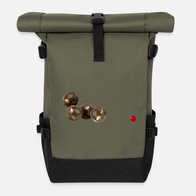 Boule-Spiel - Rolltop Rucksack - Olive/Schwarz