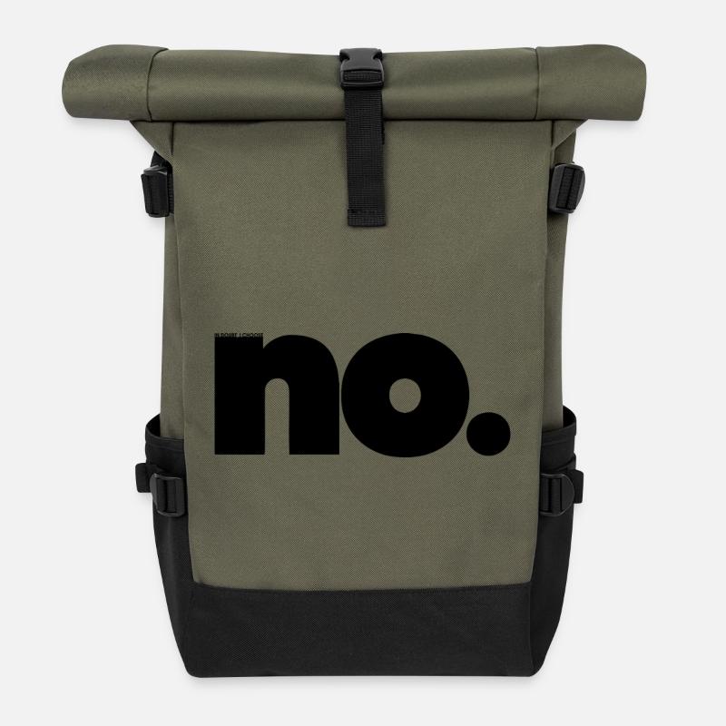 I choose - Roll Top Backpack - olive/black