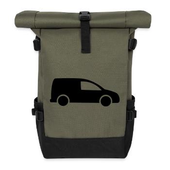 Van logo Delivery - Roll Top Backpack - olive/black - Front