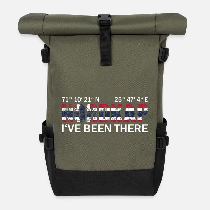 Nordkap Norwegen - Rolltop Rucksack - Olive/Schwarz