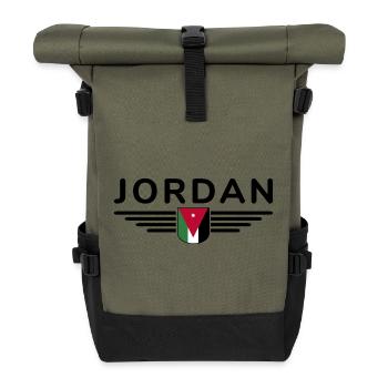 Jordan Amman Fan Outfit T-Shirt Design Gift - Sac à dos roll top - olive/noir - Devant