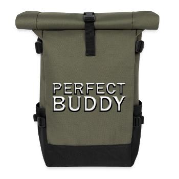 Perfect Buddy - Rolltop Rucksack - Olive/Schwarz - Vorne